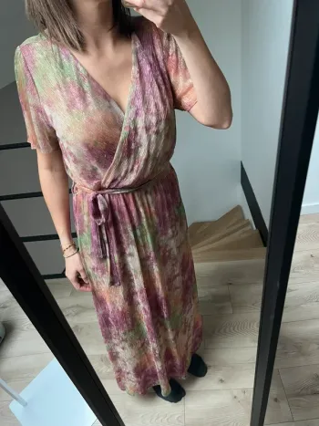 Robe longue tissus pailleté