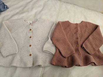 lot de 2 gros gilets tricot Zara 18-24 mois 92 cm