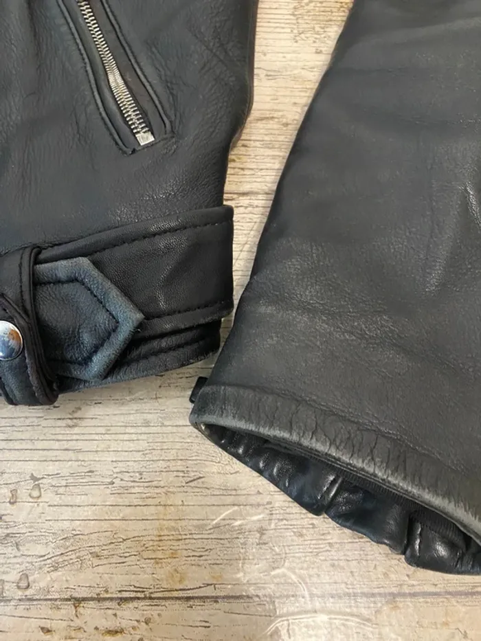 Perfecto en cuir véritable Zara - photo numéro 13