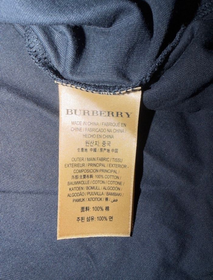 T-shirt Burberry bleu marine taille S - photo numéro 5