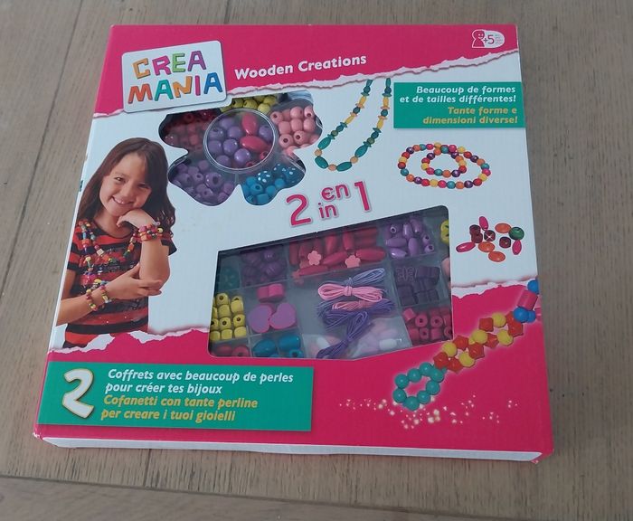 Coffret kit créatif bijoux perles bois neuf