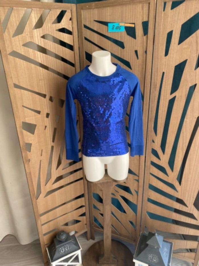 T-shirt fille 8 ans à sequins