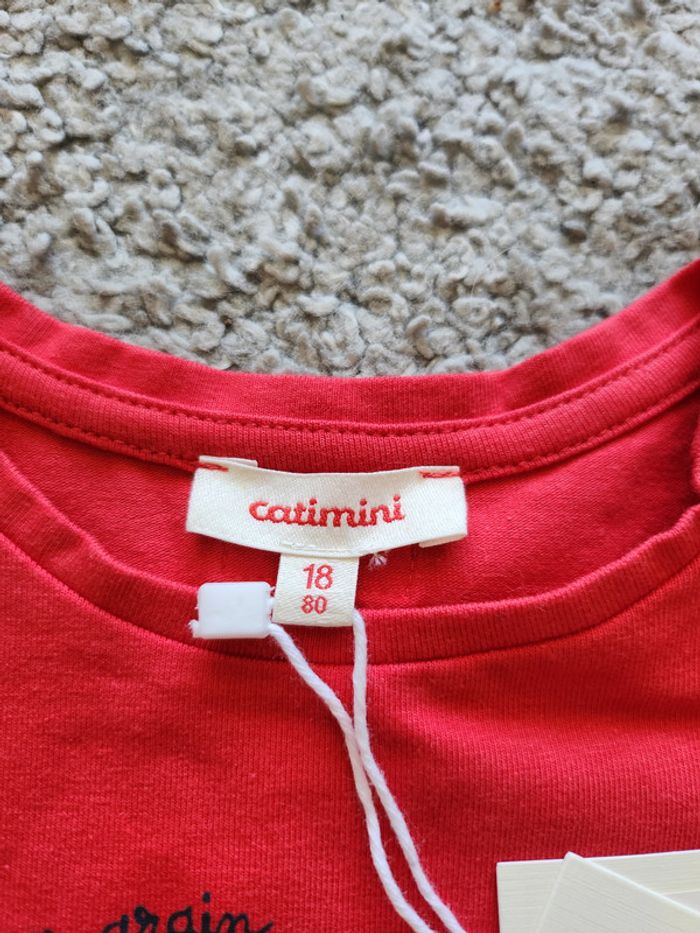 Tee-shirt rouge 18 mois Catimini - photo numéro 2