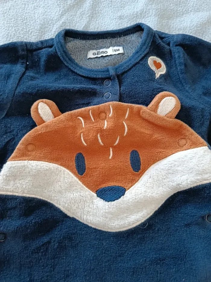 Pyjamas renards gemo 6mois - photo numéro 4