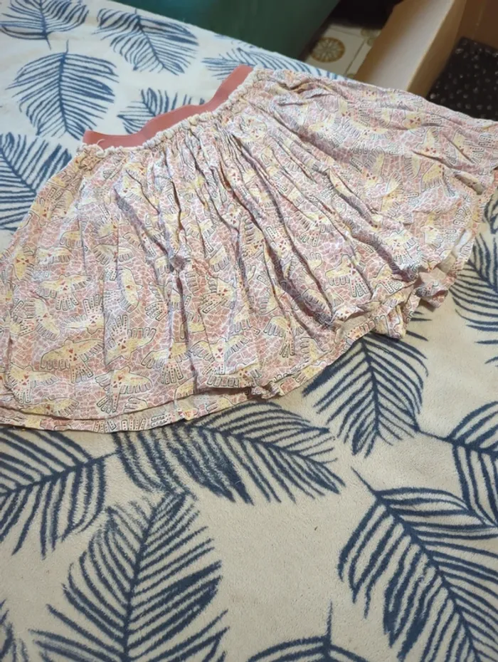 Jupe volantée motifs oiseaux - photo numéro 2