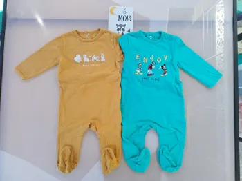 Lot 2 pyjamas coton 6 mois