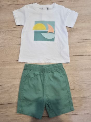 Ensemble short et tee-shirt, Plus, 18 mois
