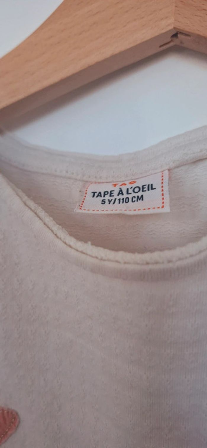 👕 T-shirt manches longues beige Tape à l’Œil – Esprit bohème chic ! - photo numéro 3