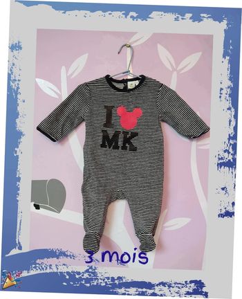 Pyjama Mickey 3 mois Disney