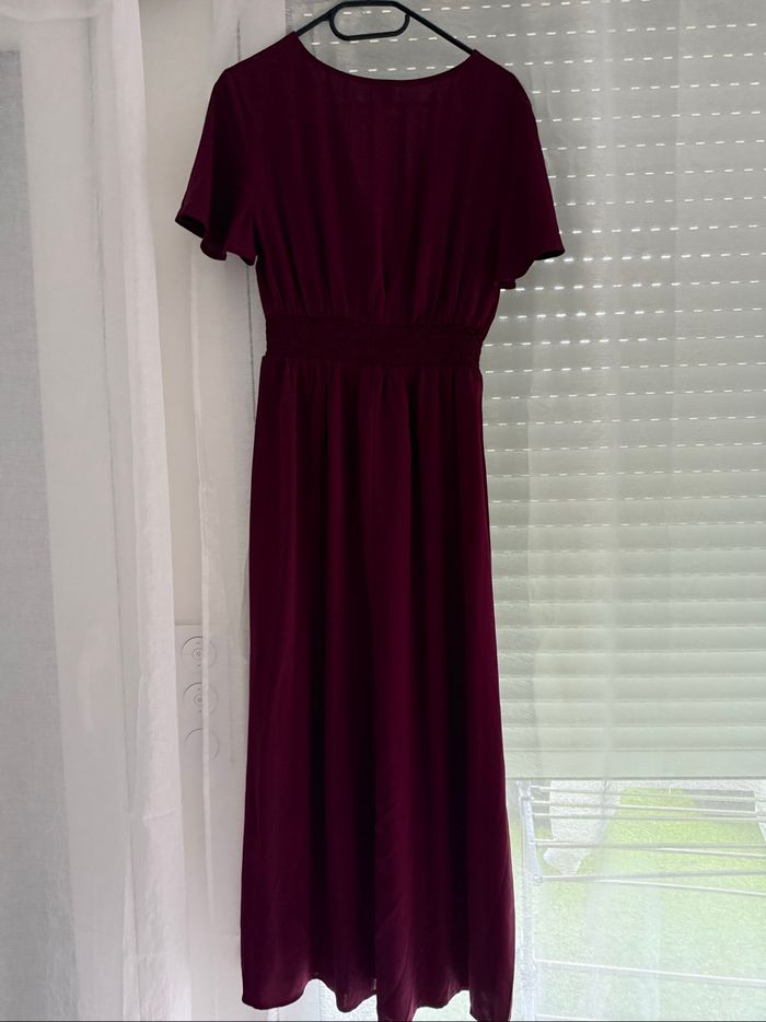 Robe longue violette col V - Neuve jamais portée - photo numéro 2