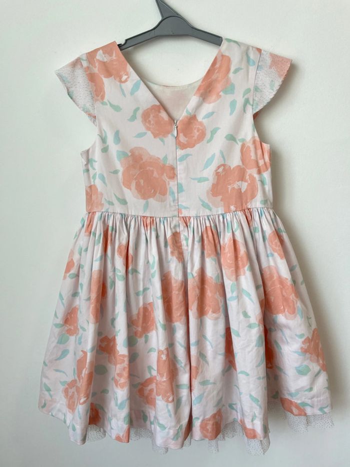 Robe rose à fleurs (détails en tulle pailleté) - Petit Bateau 6 ans (116cm) - photo numéro 13