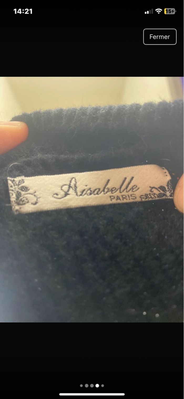 Petit pull doux noir taille unique - photo numéro 5