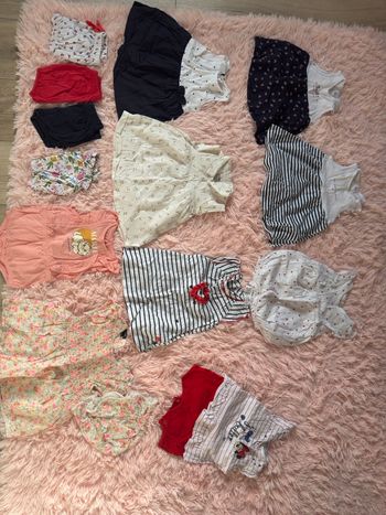 Lot été fille 6 mois – robes, combi-shorts et shorts
