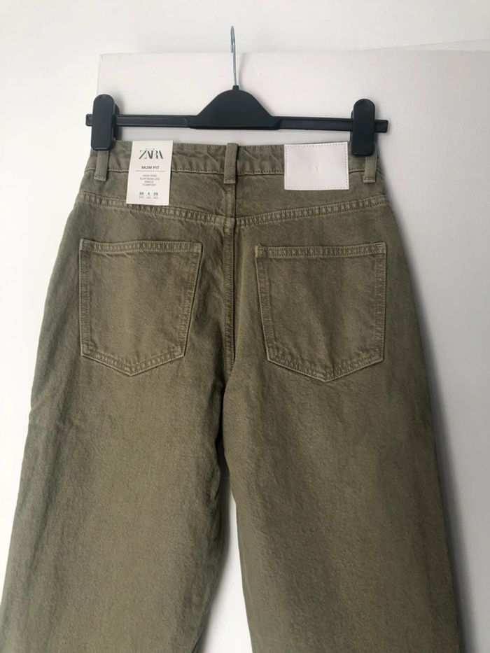 Superbe beau jean Mom Fit Zara taille haute neuf avec étiquette taille 36 - photo numéro 5