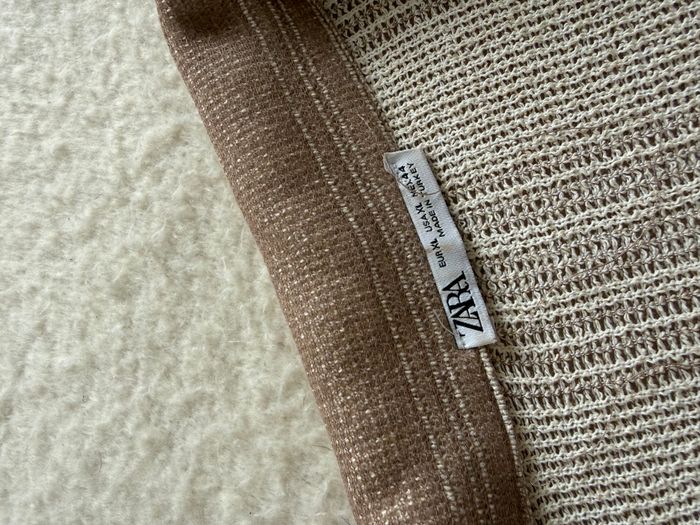 Ensemble Zara homme – Beige en maille fine – Chemise manches courtes (XL) & short élastique (L) - photo numéro 5