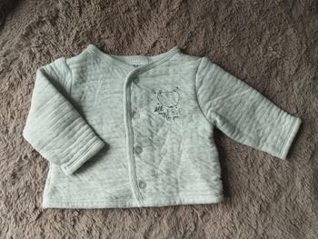 Gilet gris mixte naissance TAO