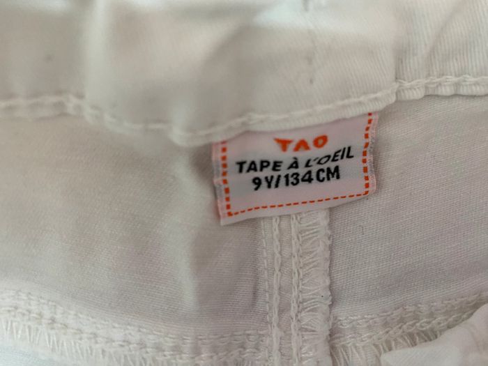 Short blanc fille TAO 9 ans - photo numéro 4