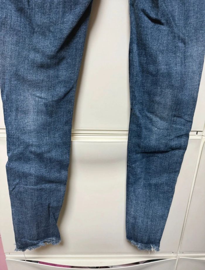 👖 Jean slim femme – Daysie Couleur bleu, avec effet troué tendance Taille 34 - photo numéro 7