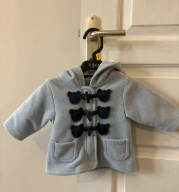 Veste polaire bleu tendre – Kimbaloo 3 mois 💙