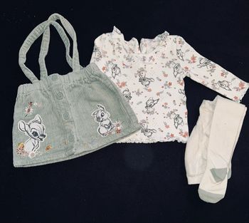 Ensemble jupe Bambi 6-9 MOIS Primark