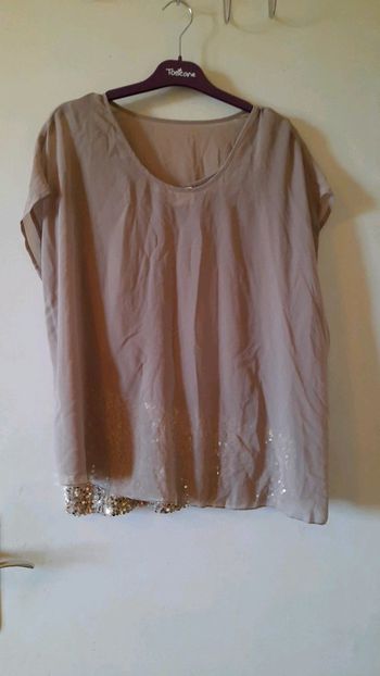 Blouse marron clair