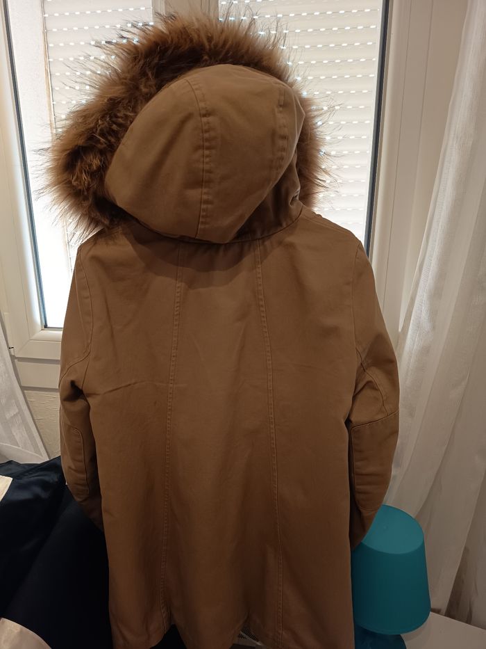 Manteau ,capuche véritable fourrure amovible, - photo numéro 2