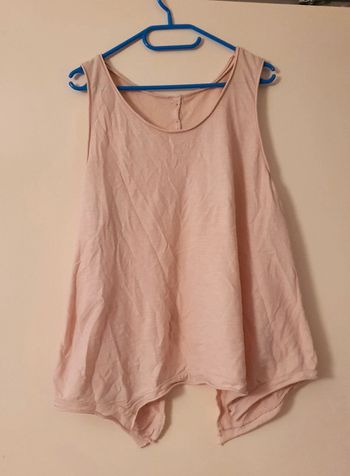 Débardeur dos ouvert rose pâle