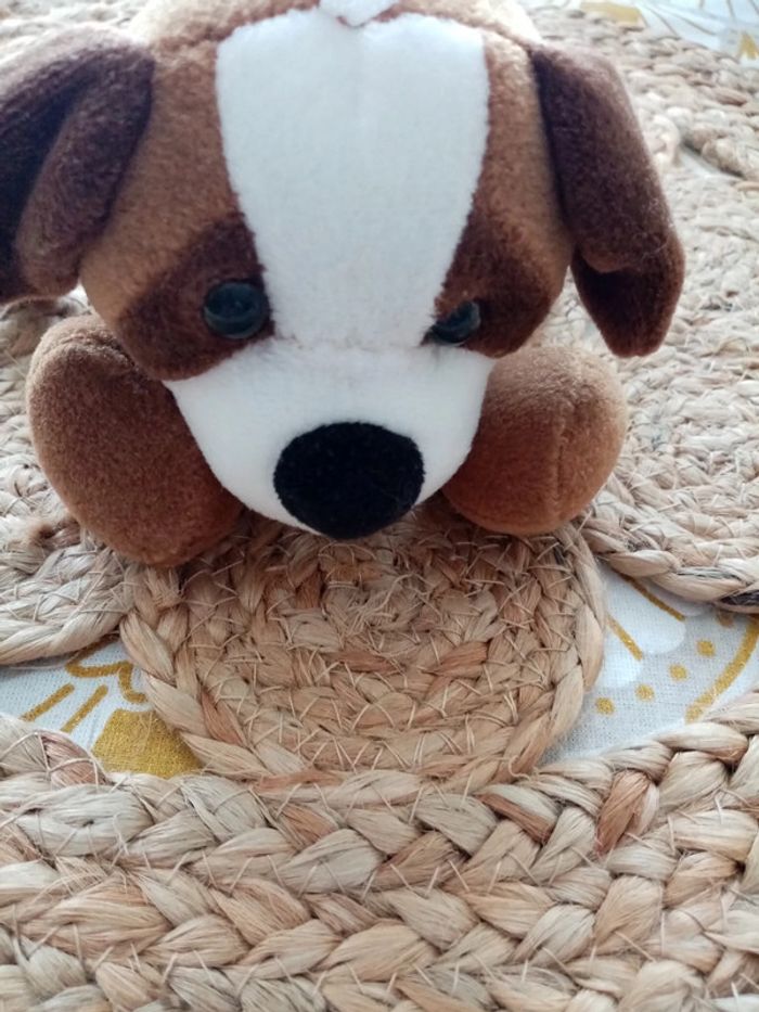 Peluche chien marron - photo numéro 2