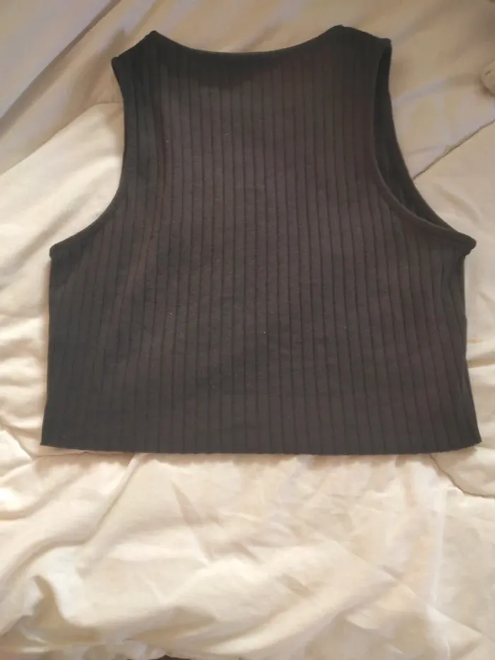 Tee shirt Croc top Noir Jennyfer - photo numéro 3