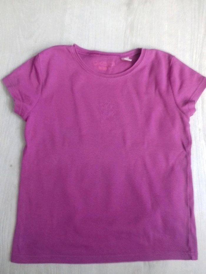T-shirt violet fille Okaidi bio 8 ans