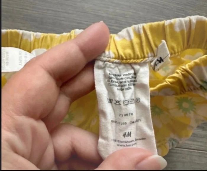 Bloomer fille léger jaune H&M 12/18 mois - photo numéro 5