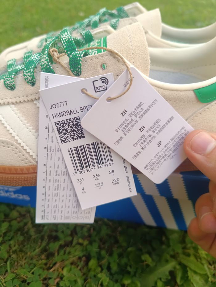 adidas handball spezial unisex white & cream white & green - 36 - photo numéro 5