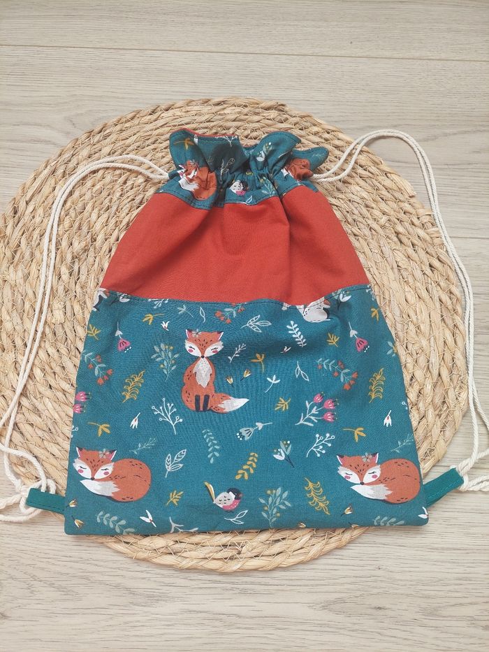 Sac à doudou / sac à changes personnalisé🦊