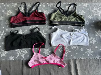 Lot de 5 brassières sous-vêtements fille 