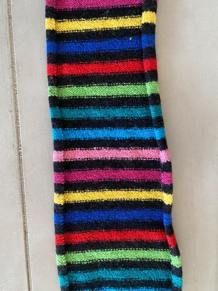 Écharpe enfant Sonia Rykiel noire à rayures colorées - photo numéro 12