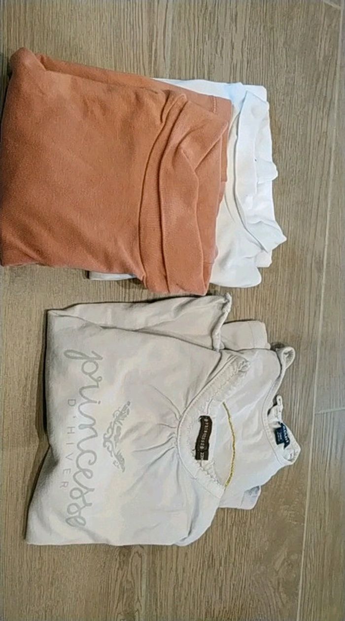 Lot de 4 hauts manches longues 2 ans