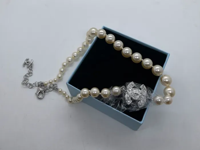 Collier perle neuf argenté - photo numéro 7