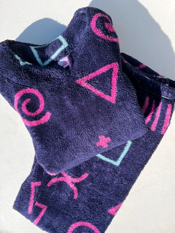 Ensemble pyjama moumoute avec motifs géométriques