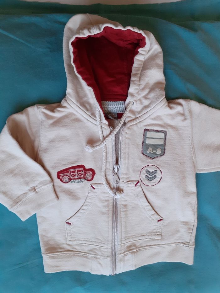 Veste à capuche garçon 6 mois