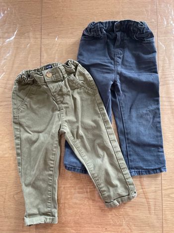 Lot 2 pantalon jeans 18 mois
