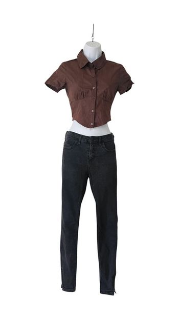 Ensemble jean Only et top court Hm marron, noir Taille 32