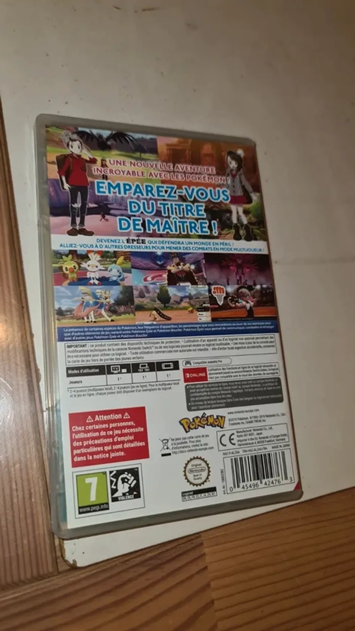 Jeu Nintendo Switch Pokémon Épée, - photo numéro 3