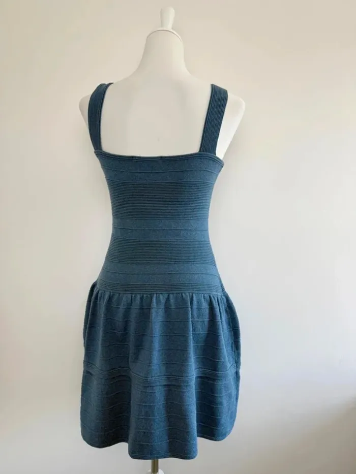 Robe Maje été bleue taille 2 soit M parfait état - photo numéro 5