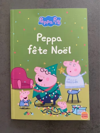 Livre d’activités « Peppa Pig - Peppa fête Noël » Burger King