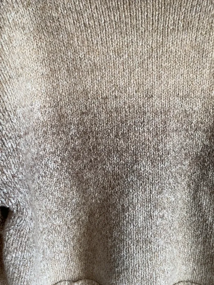 Pull sweat pull & bear beige marron taille L 40 - photo numéro 2