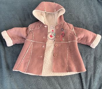 Manteau à capuche bien chaud 9 mois 71cm