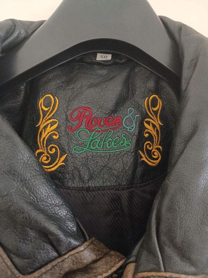 Veste cuir véritable –Rover & Lakes –taille 50 - photo numéro 3