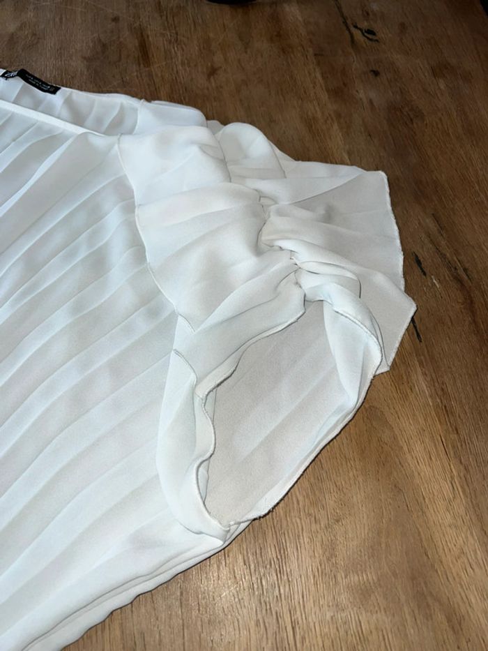 Blouse plissée blanche Zara 36 🌸 - photo numéro 5