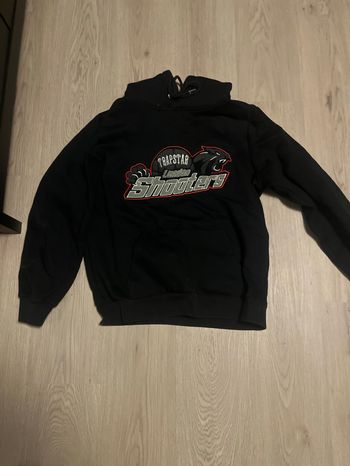 Trapstar hettegenser og joggebukse svart bomull herre M