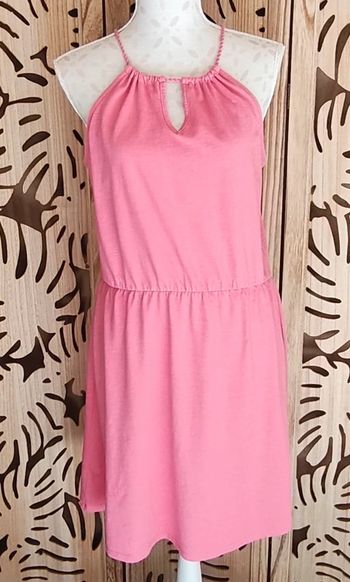 Robe d'été fluide et légère - Rose poudré - Taille L